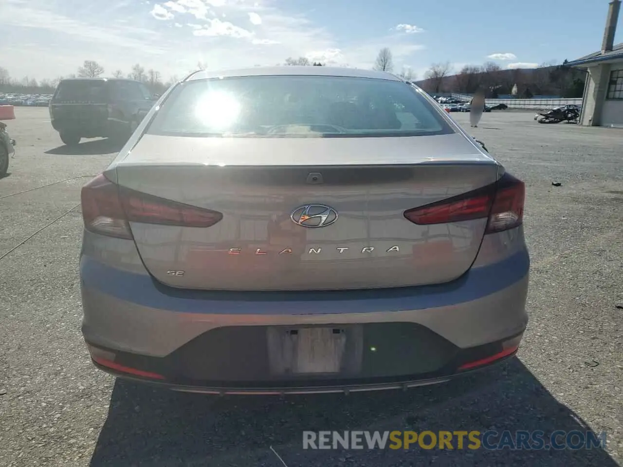 6 fotografías del automóvil dañado KMHD74LF0LU951571 HYUNDAI ELANTRA 2020