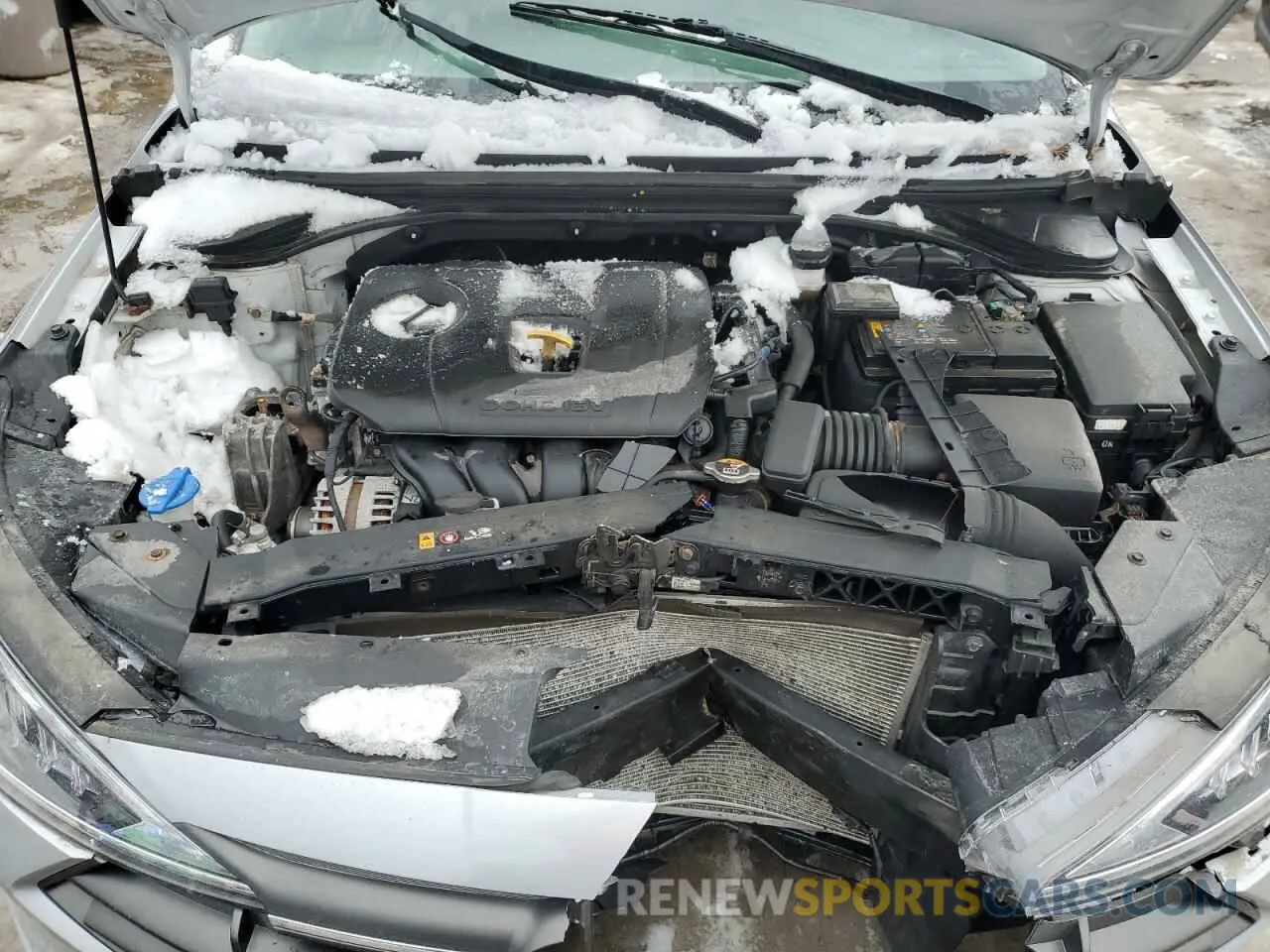 11 fotografías del automóvil dañado KMHD74LF1LU086030 HYUNDAI ELANTRA 2020