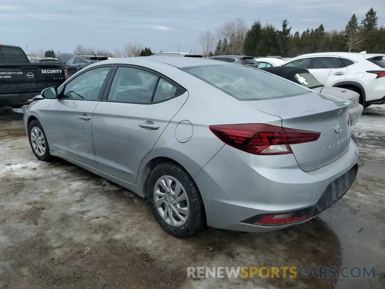 2 fotografías del automóvil dañado KMHD74LF1LU086030 HYUNDAI ELANTRA 2020