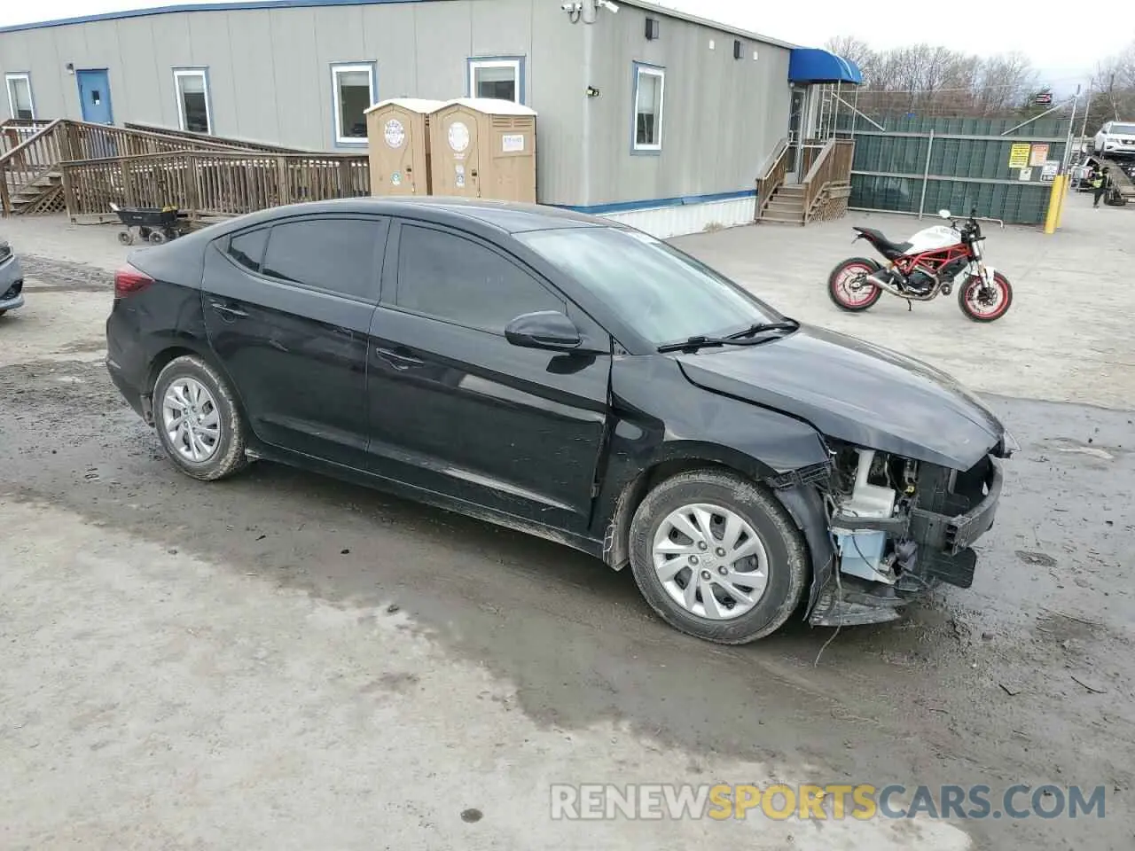 4 fotografías del automóvil dañado KMHD74LF3LU020661 HYUNDAI ELANTRA 2020