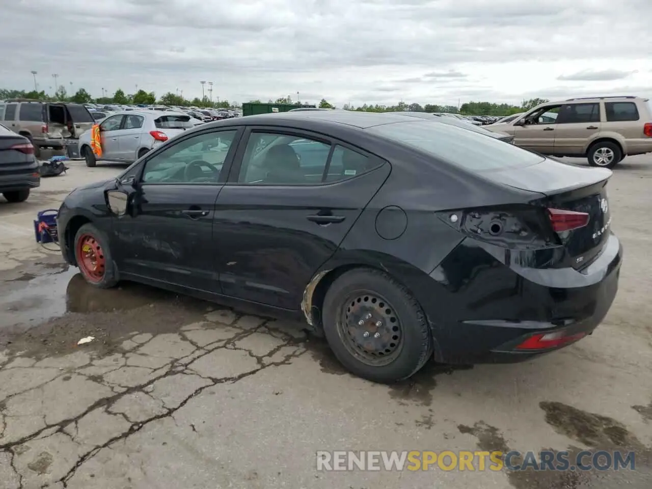 2 fotografías del automóvil dañado KMHD74LF3LU897117 HYUNDAI ELANTRA 2020