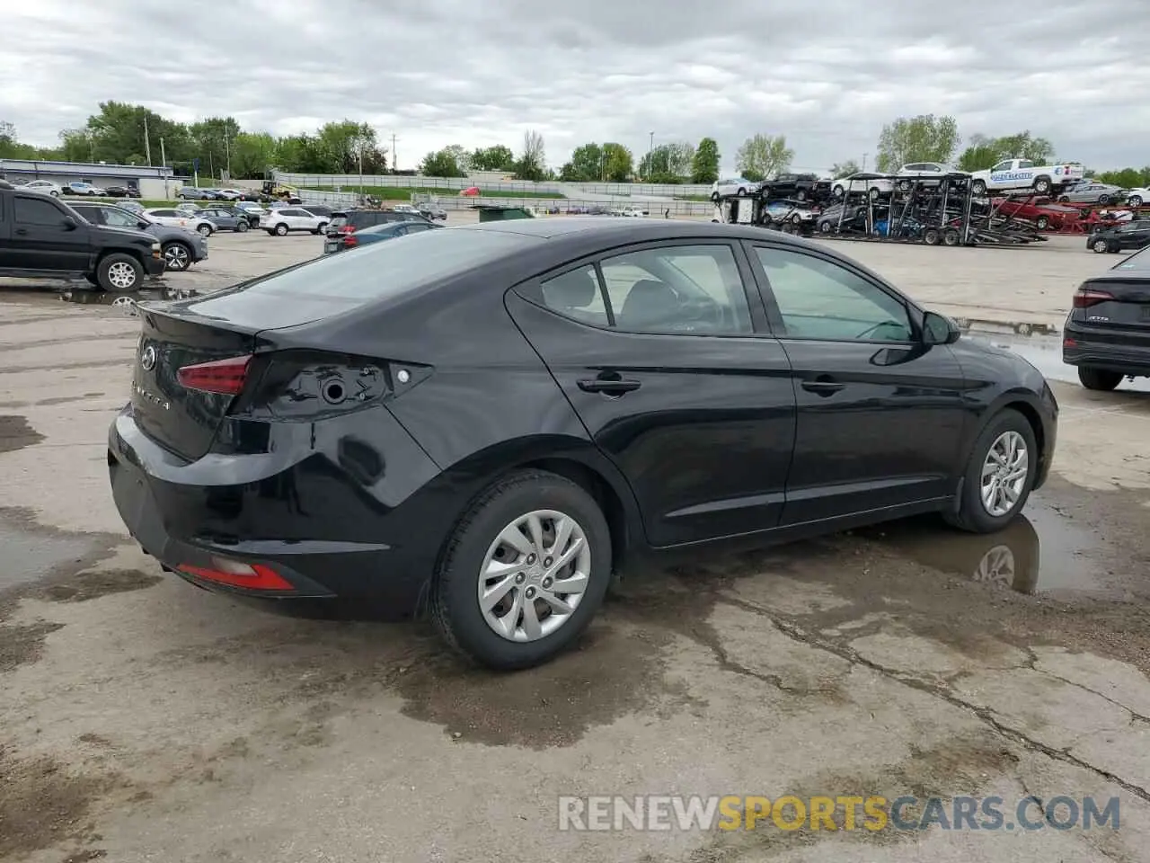 3 fotografías del automóvil dañado KMHD74LF3LU897117 HYUNDAI ELANTRA 2020