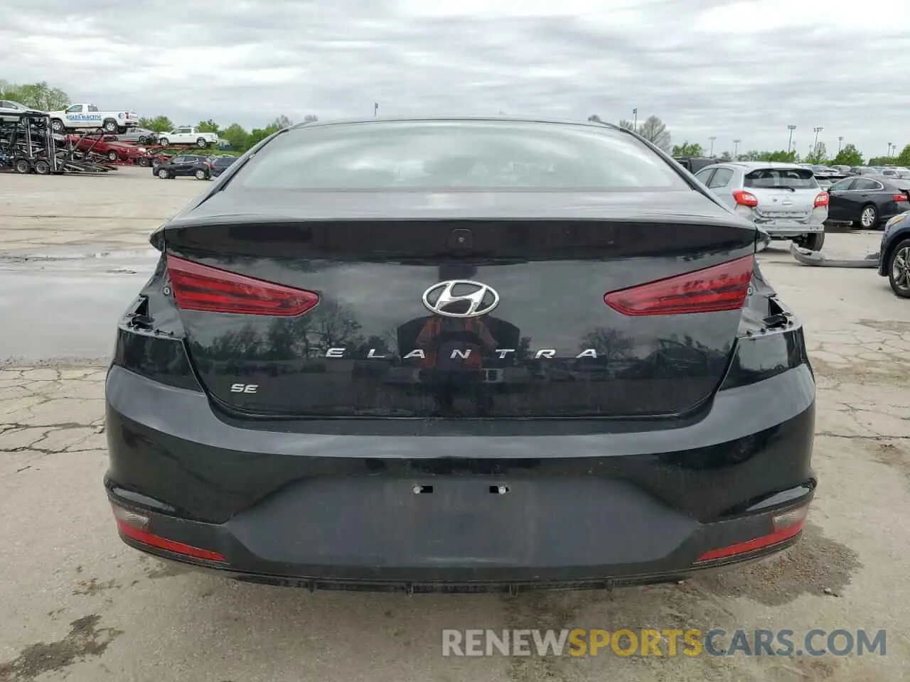 6 fotografías del automóvil dañado KMHD74LF3LU897117 HYUNDAI ELANTRA 2020