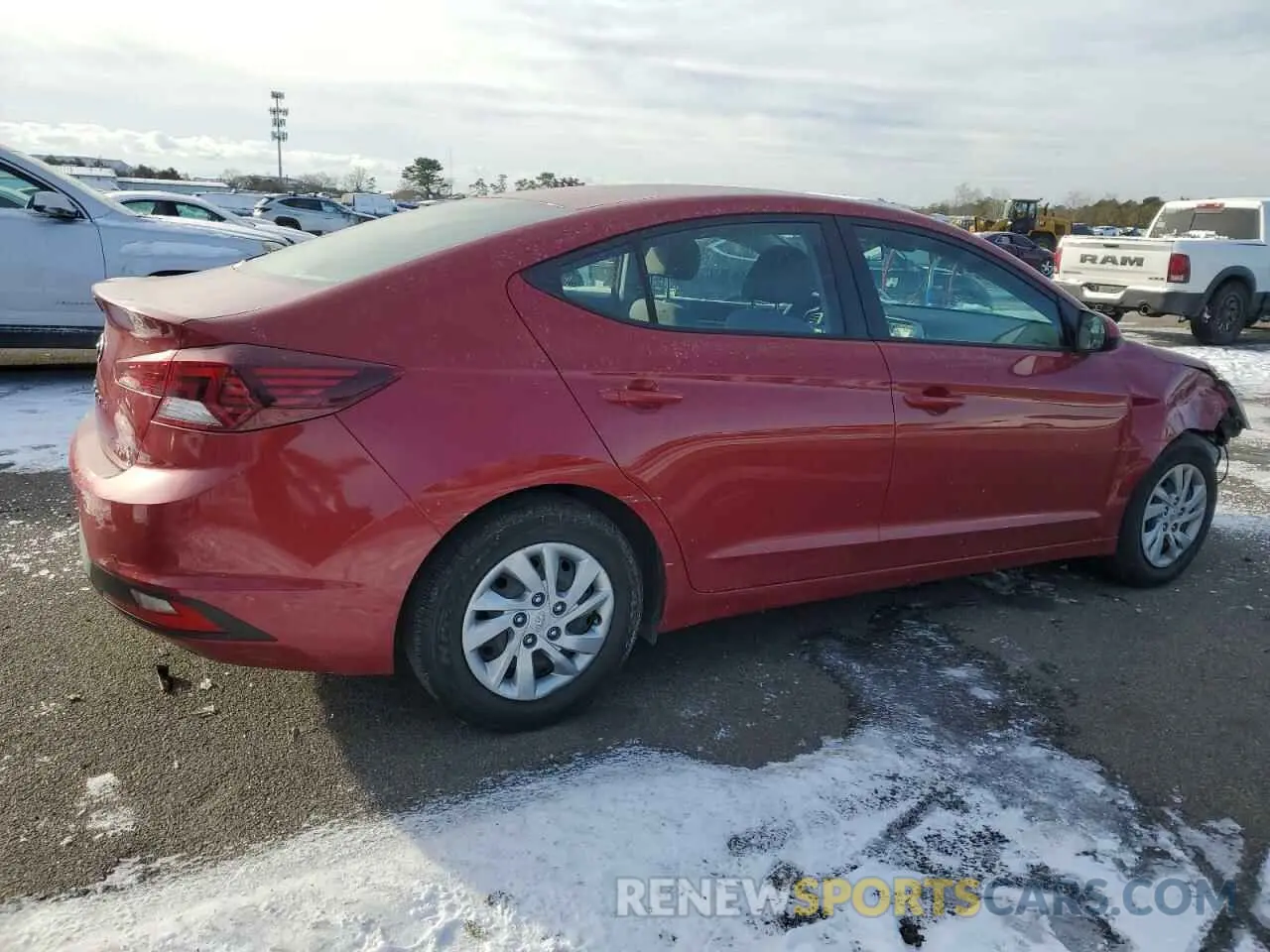 3 fotografías del automóvil dañado KMHD74LF3LU925191 HYUNDAI ELANTRA 2020