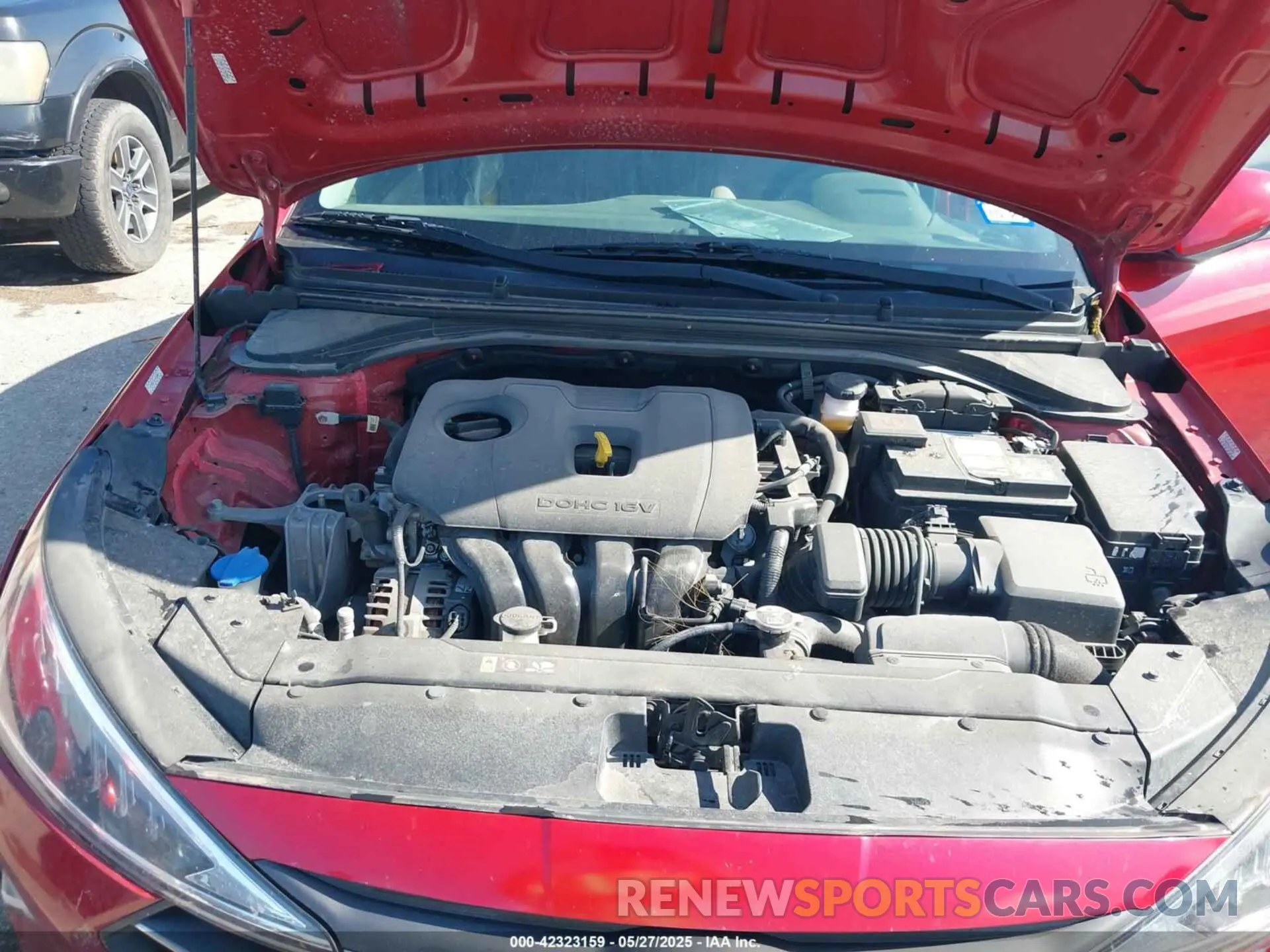 10 fotografías del automóvil dañado KMHD74LF3LU989117 HYUNDAI ELANTRA 2020