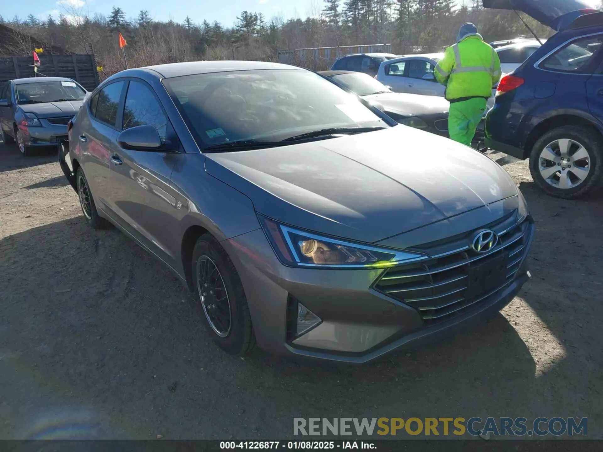 1 fotografías del automóvil dañado KMHD74LF4LU092744 HYUNDAI ELANTRA 2020