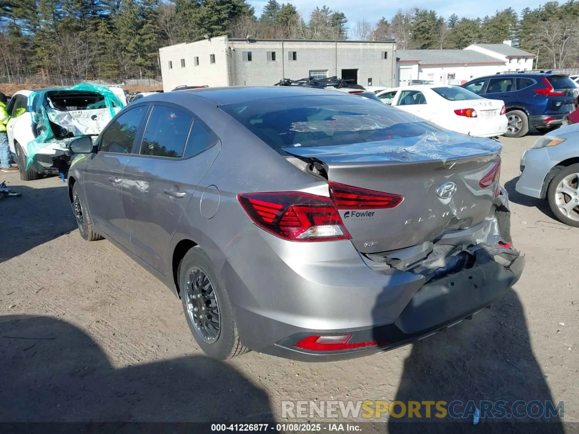 14 fotografías del automóvil dañado KMHD74LF4LU092744 HYUNDAI ELANTRA 2020