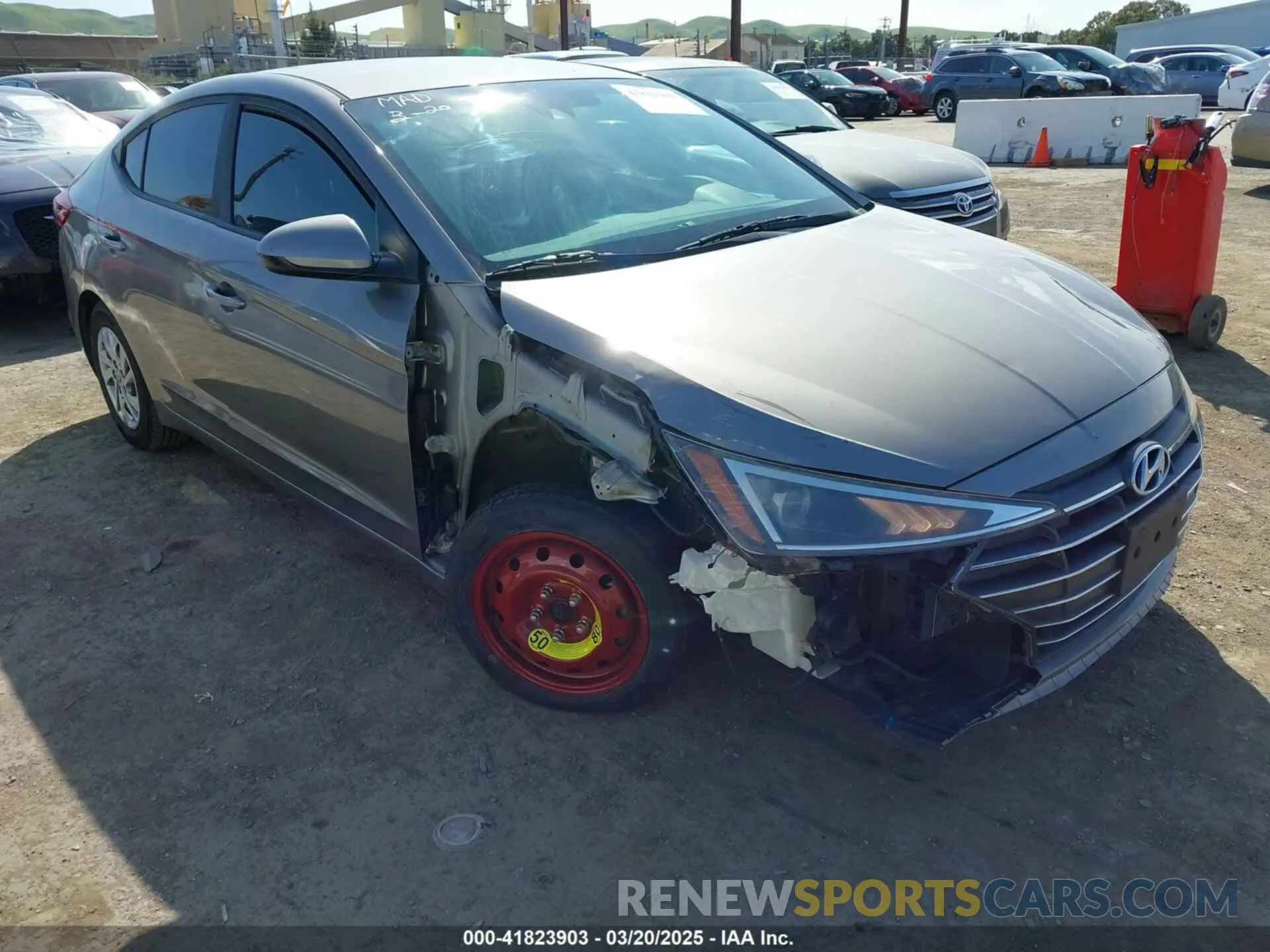 1 fotografías del automóvil dañado KMHD74LF4LU905869 HYUNDAI ELANTRA 2020