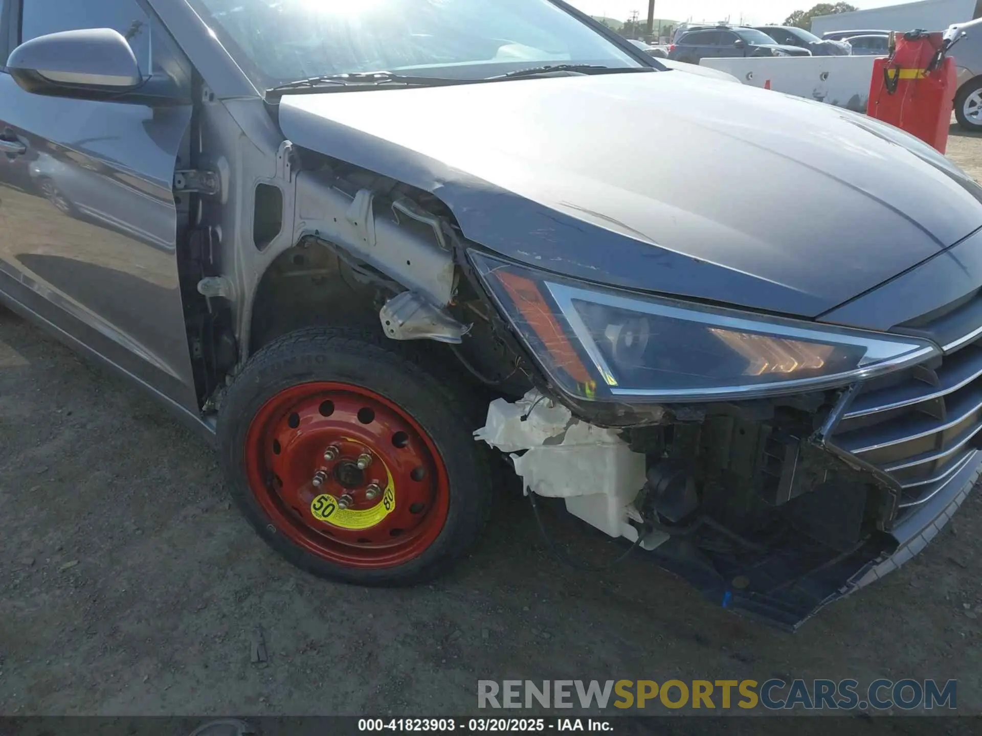 6 fotografías del automóvil dañado KMHD74LF4LU905869 HYUNDAI ELANTRA 2020