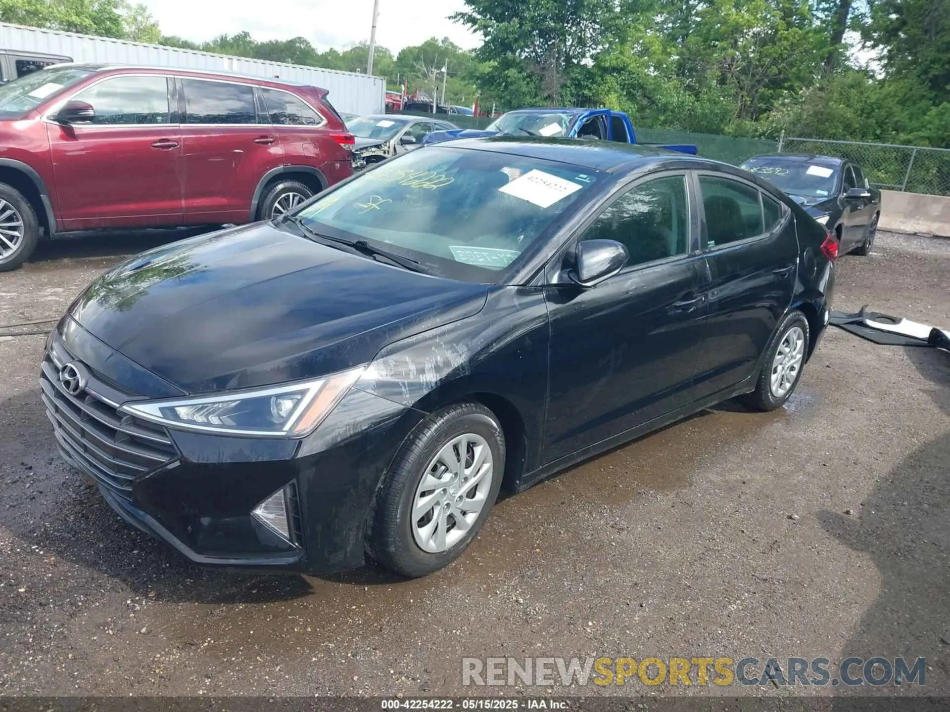 2 fotografías del automóvil dañado KMHD74LF4LU928830 HYUNDAI ELANTRA 2020