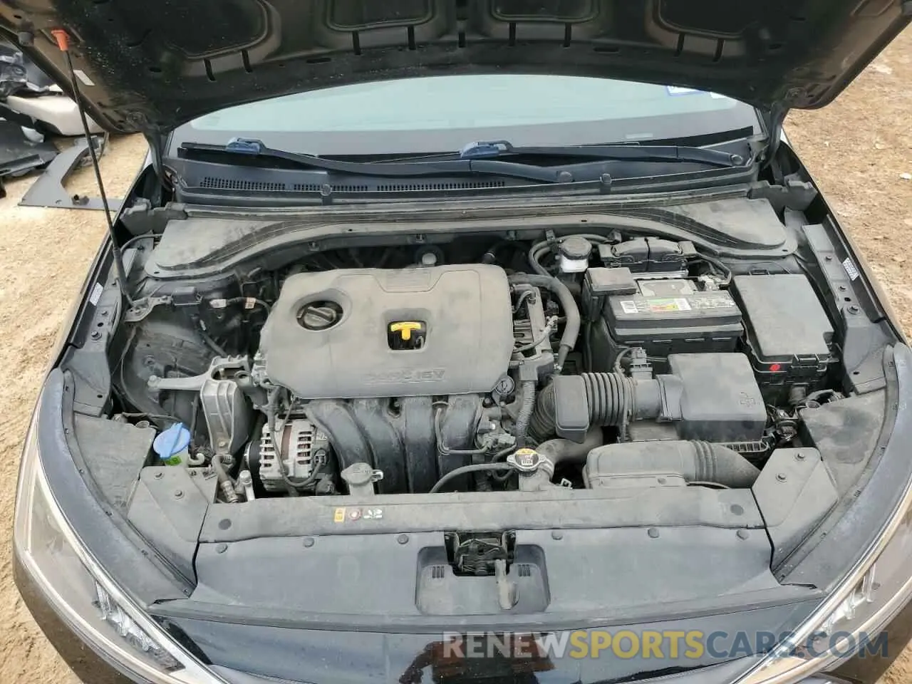 11 fotografías del automóvil dañado KMHD74LF4LU944140 HYUNDAI ELANTRA 2020