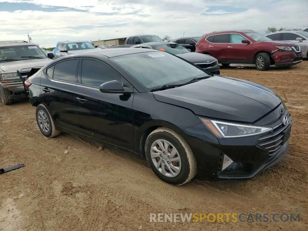 4 fotografías del automóvil dañado KMHD74LF4LU944140 HYUNDAI ELANTRA 2020