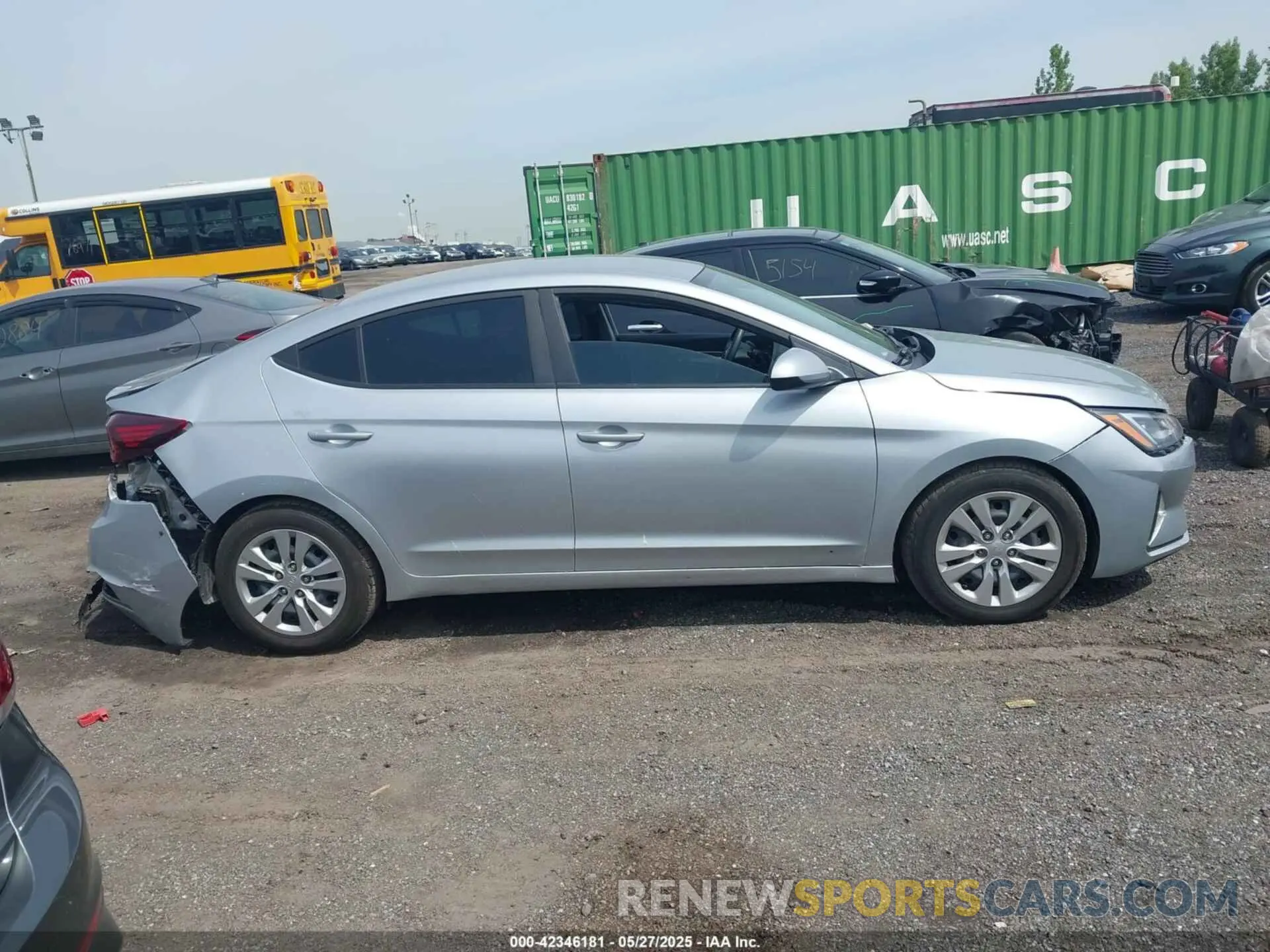 13 fotografías del automóvil dañado KMHD74LF5LU927590 HYUNDAI ELANTRA 2020