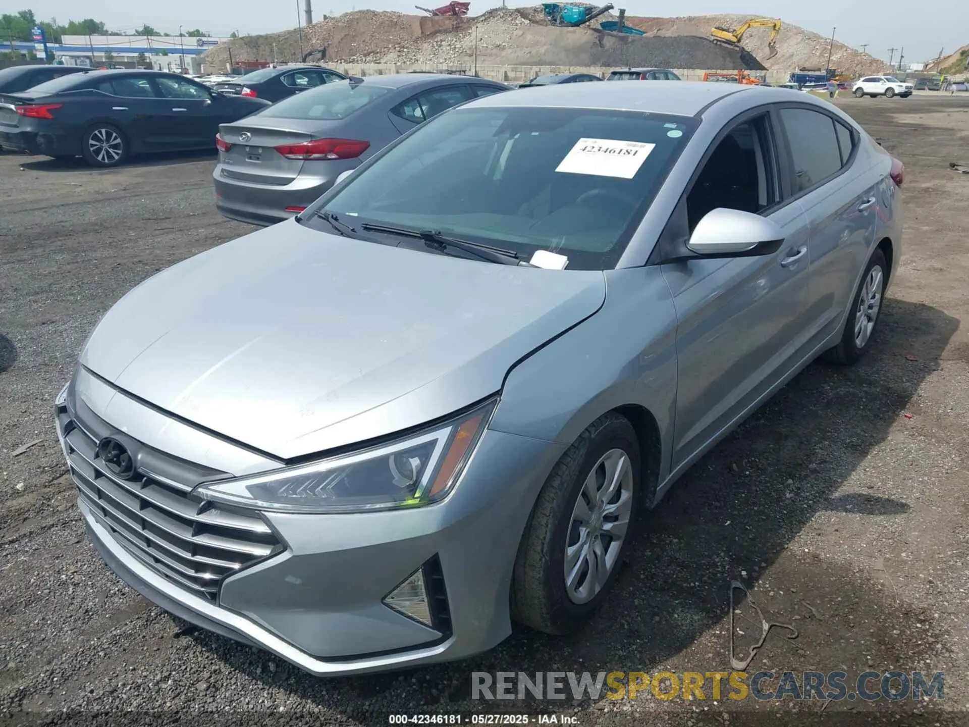 2 fotografías del automóvil dañado KMHD74LF5LU927590 HYUNDAI ELANTRA 2020