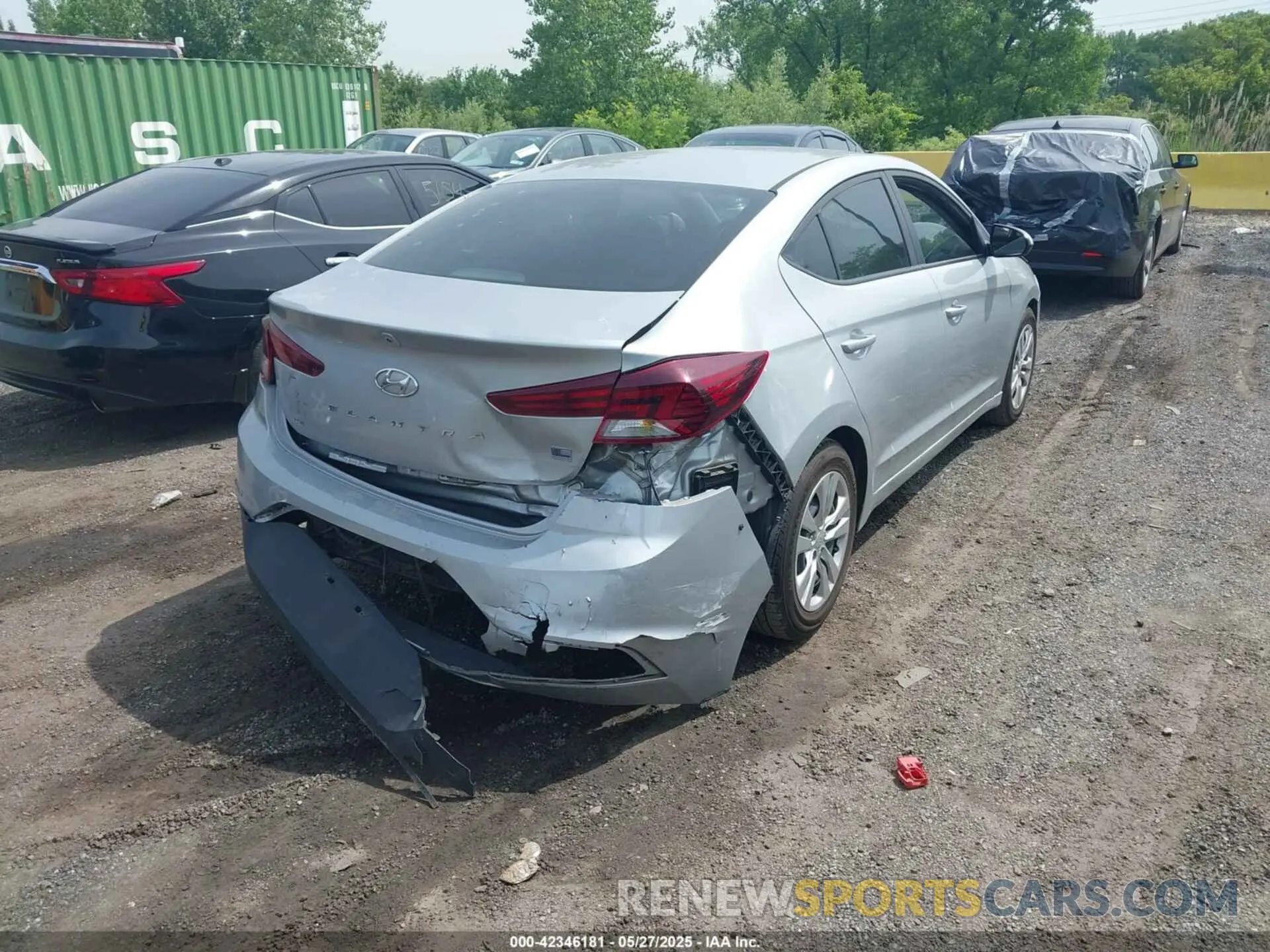 4 fotografías del automóvil dañado KMHD74LF5LU927590 HYUNDAI ELANTRA 2020