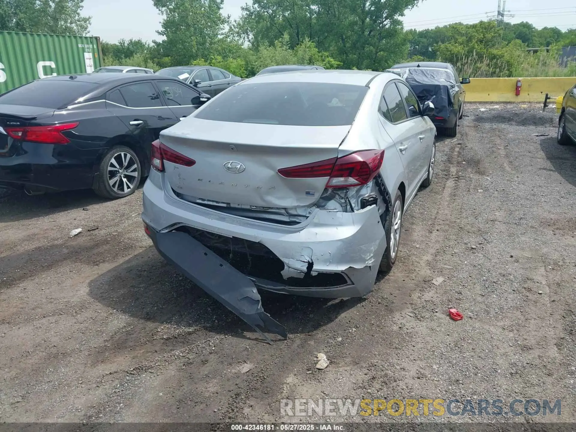 6 fotografías del automóvil dañado KMHD74LF5LU927590 HYUNDAI ELANTRA 2020