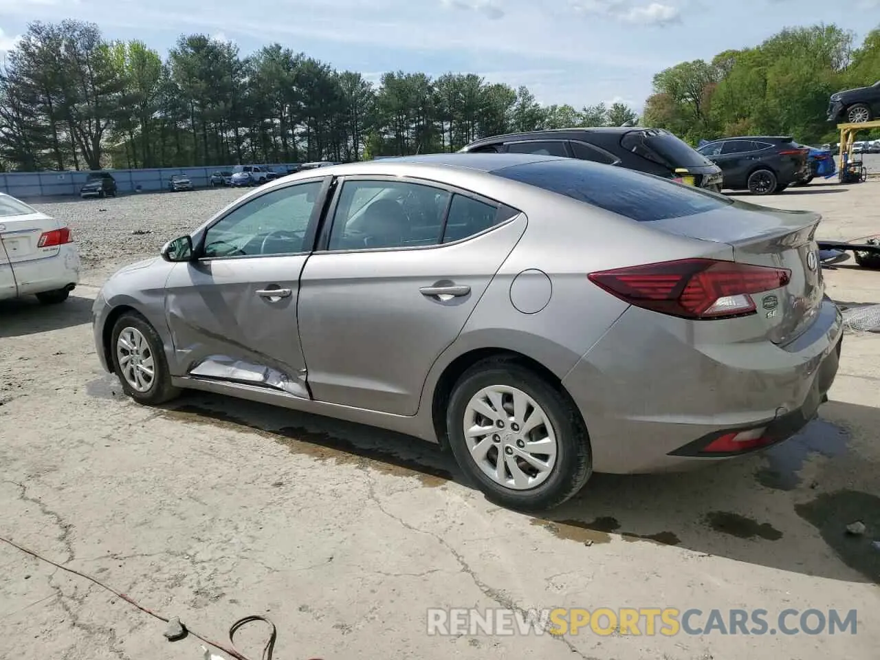 2 fotografías del automóvil dañado KMHD74LF6LU943894 HYUNDAI ELANTRA 2020