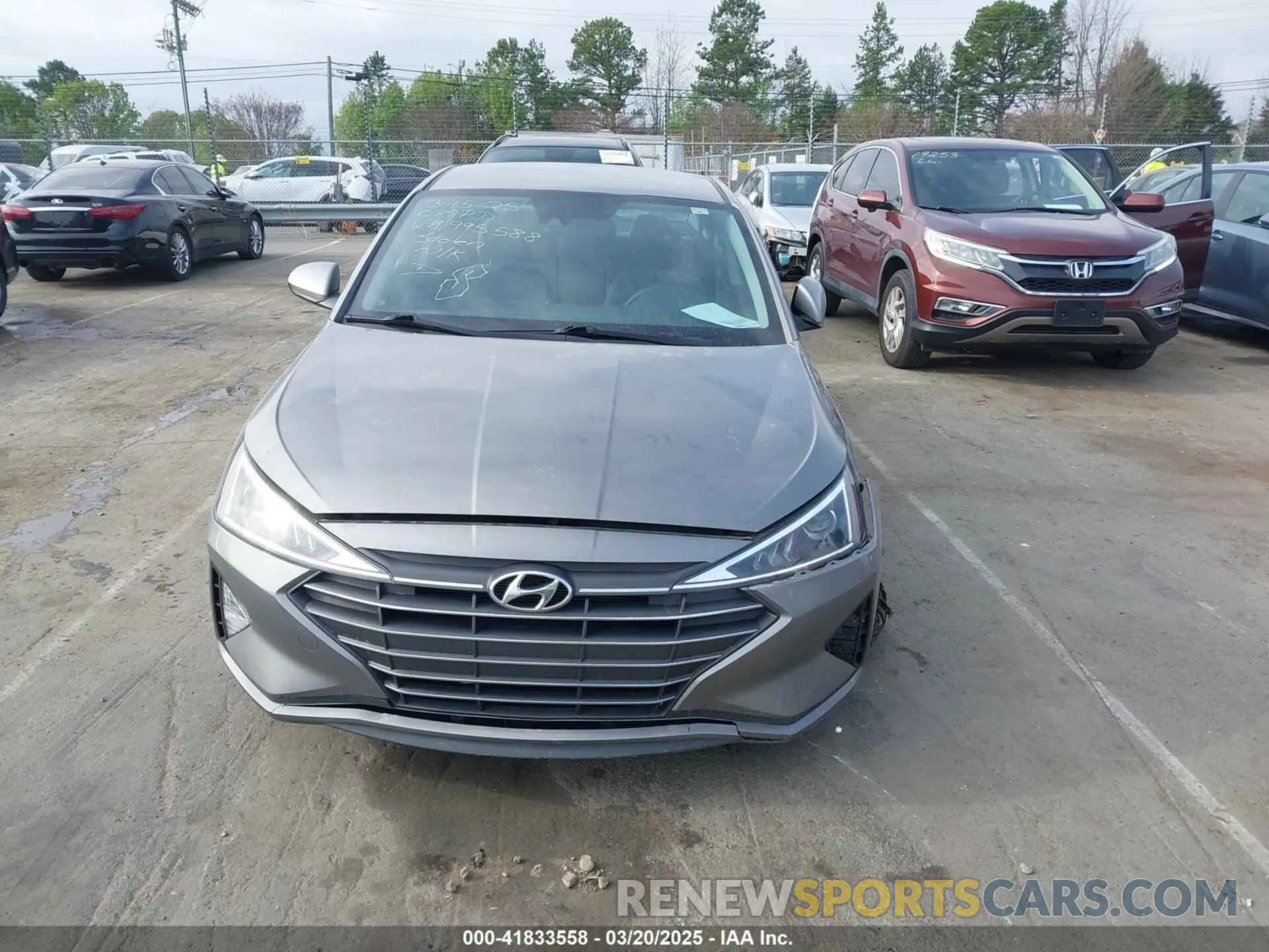 11 fotografías del automóvil dañado KMHD74LF6LU995588 HYUNDAI ELANTRA 2020