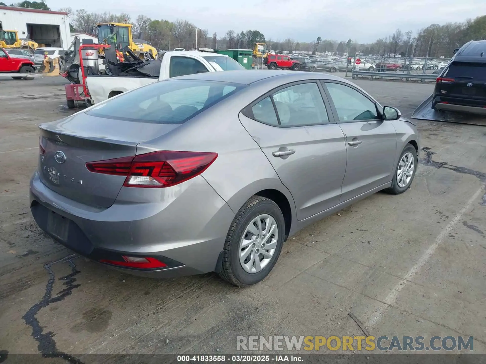 4 fotografías del automóvil dañado KMHD74LF6LU995588 HYUNDAI ELANTRA 2020