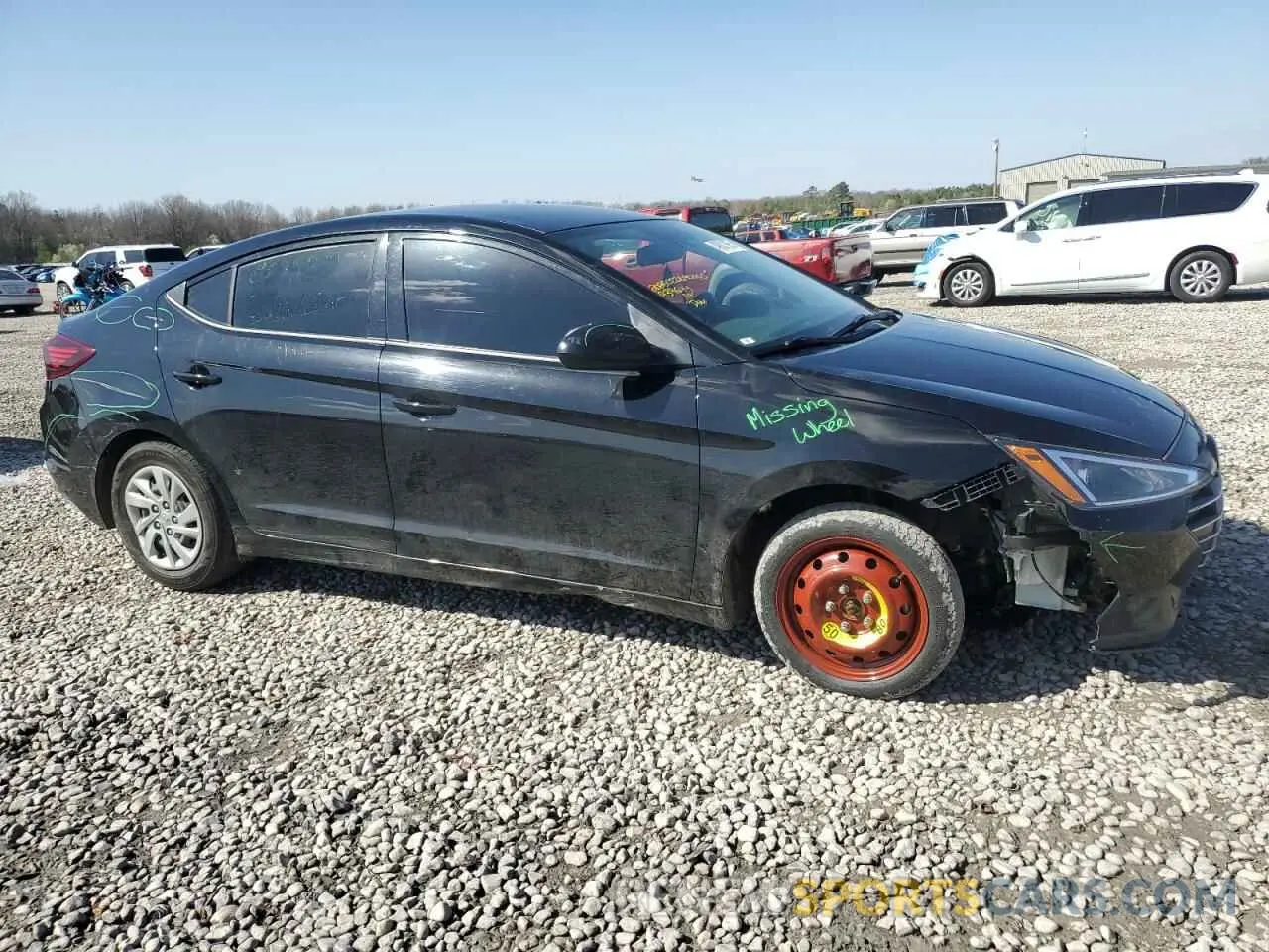 4 fotografías del automóvil dañado KMHD74LF7LU939644 HYUNDAI ELANTRA 2020