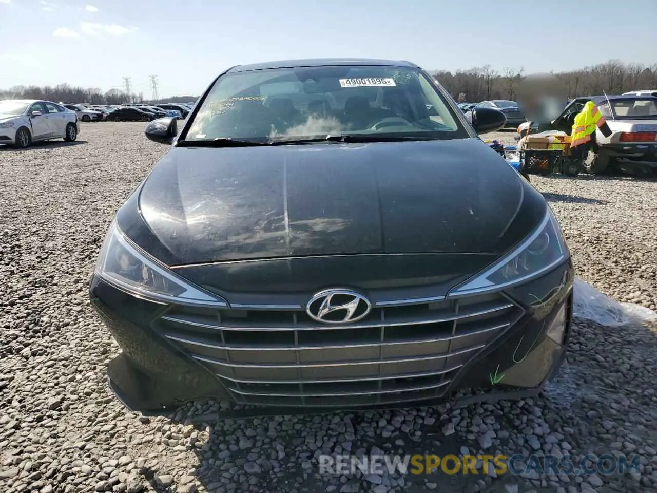 5 fotografías del automóvil dañado KMHD74LF7LU939644 HYUNDAI ELANTRA 2020