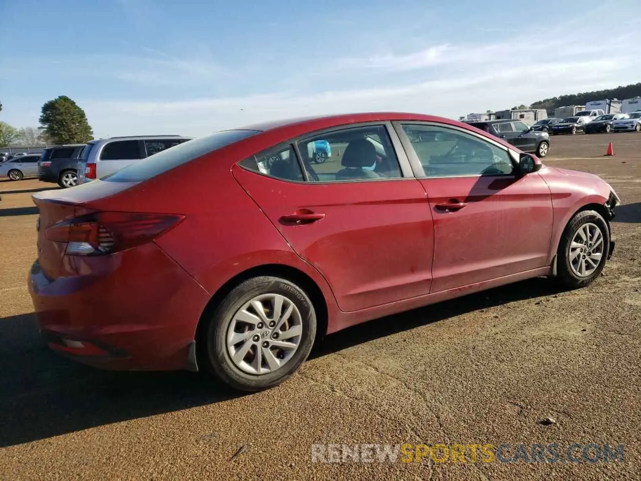 3 fotografías del automóvil dañado KMHD74LF7LU983076 HYUNDAI ELANTRA 2020
