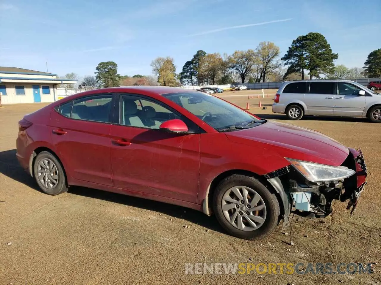 4 fotografías del automóvil dañado KMHD74LF7LU983076 HYUNDAI ELANTRA 2020