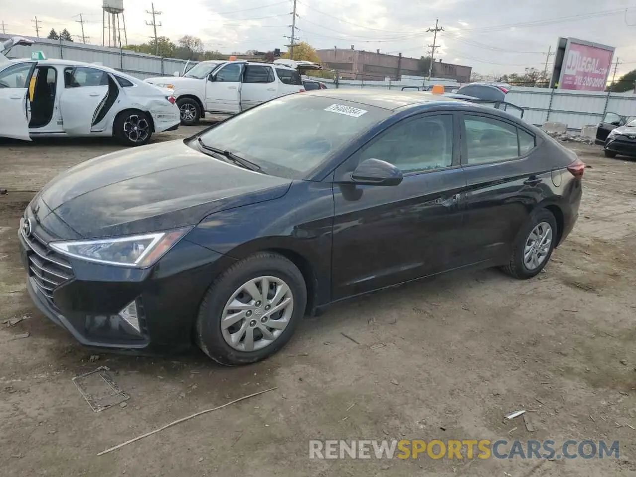 1 fotografías del automóvil dañado KMHD74LF8LU020722 HYUNDAI ELANTRA 2020