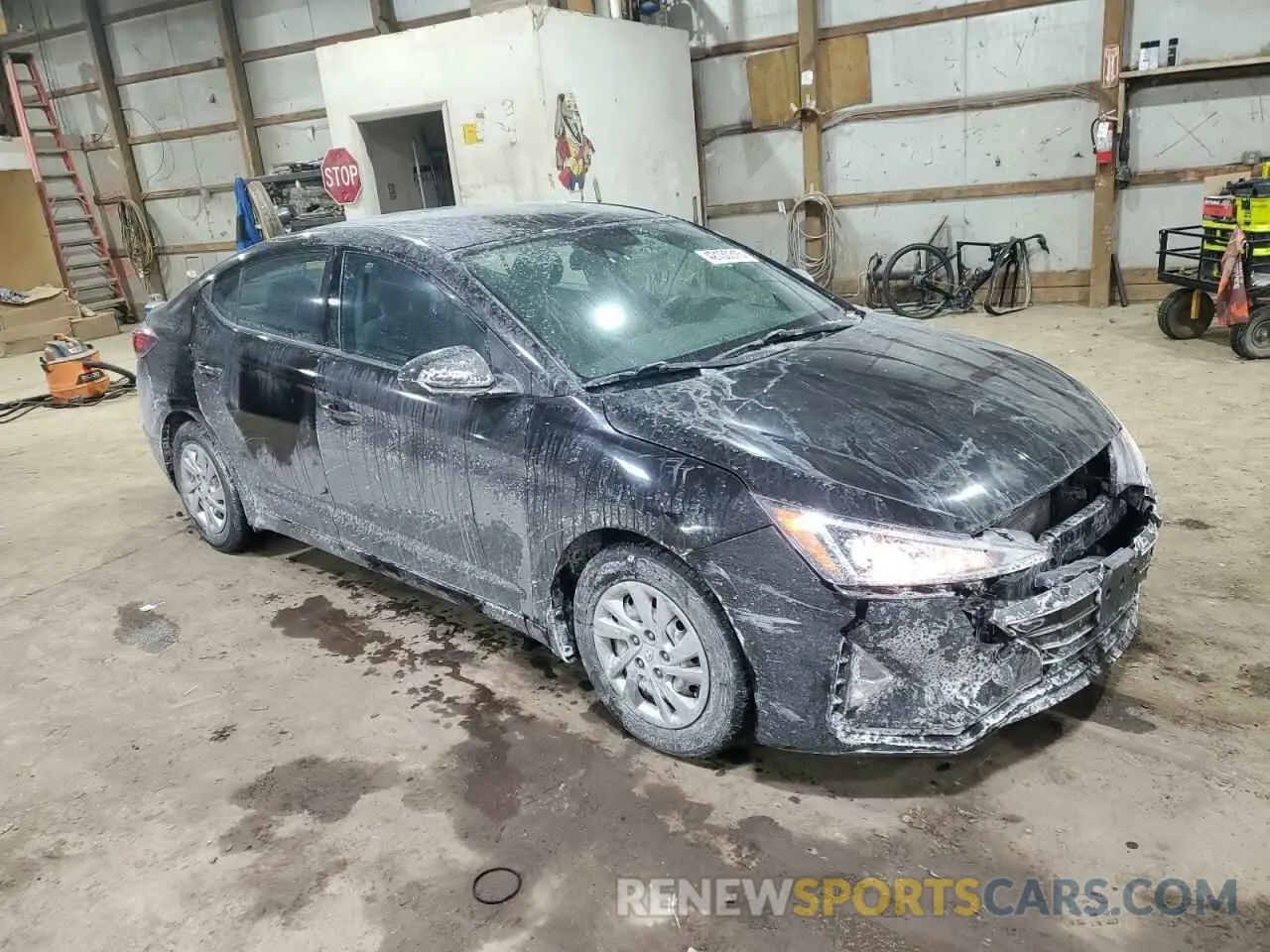 4 fotografías del automóvil dañado KMHD74LF8LU956050 HYUNDAI ELANTRA 2020