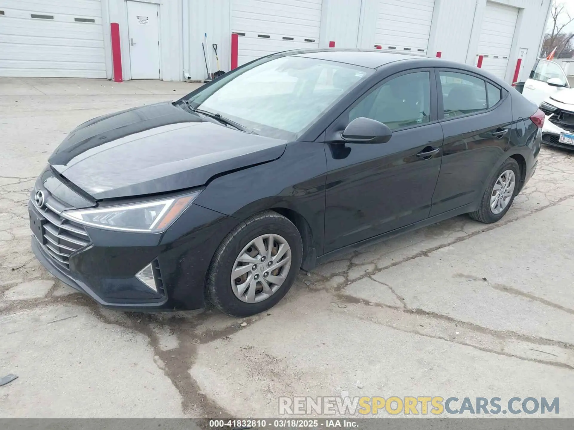 2 fotografías del automóvil dañado KMHD74LF9LU081030 HYUNDAI ELANTRA 2020