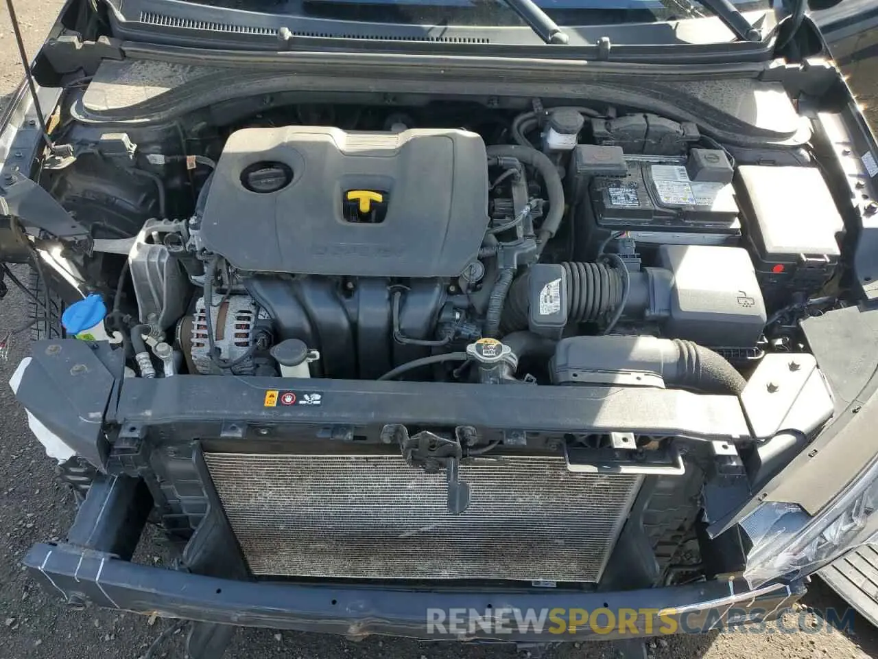 11 fotografías del automóvil dañado KMHD74LF9LU959605 HYUNDAI ELANTRA 2020