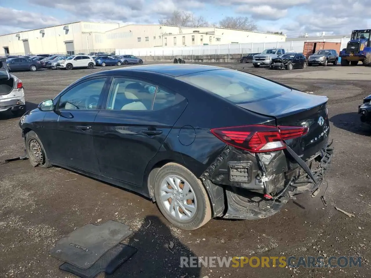 2 fotografías del automóvil dañado KMHD74LF9LU959605 HYUNDAI ELANTRA 2020