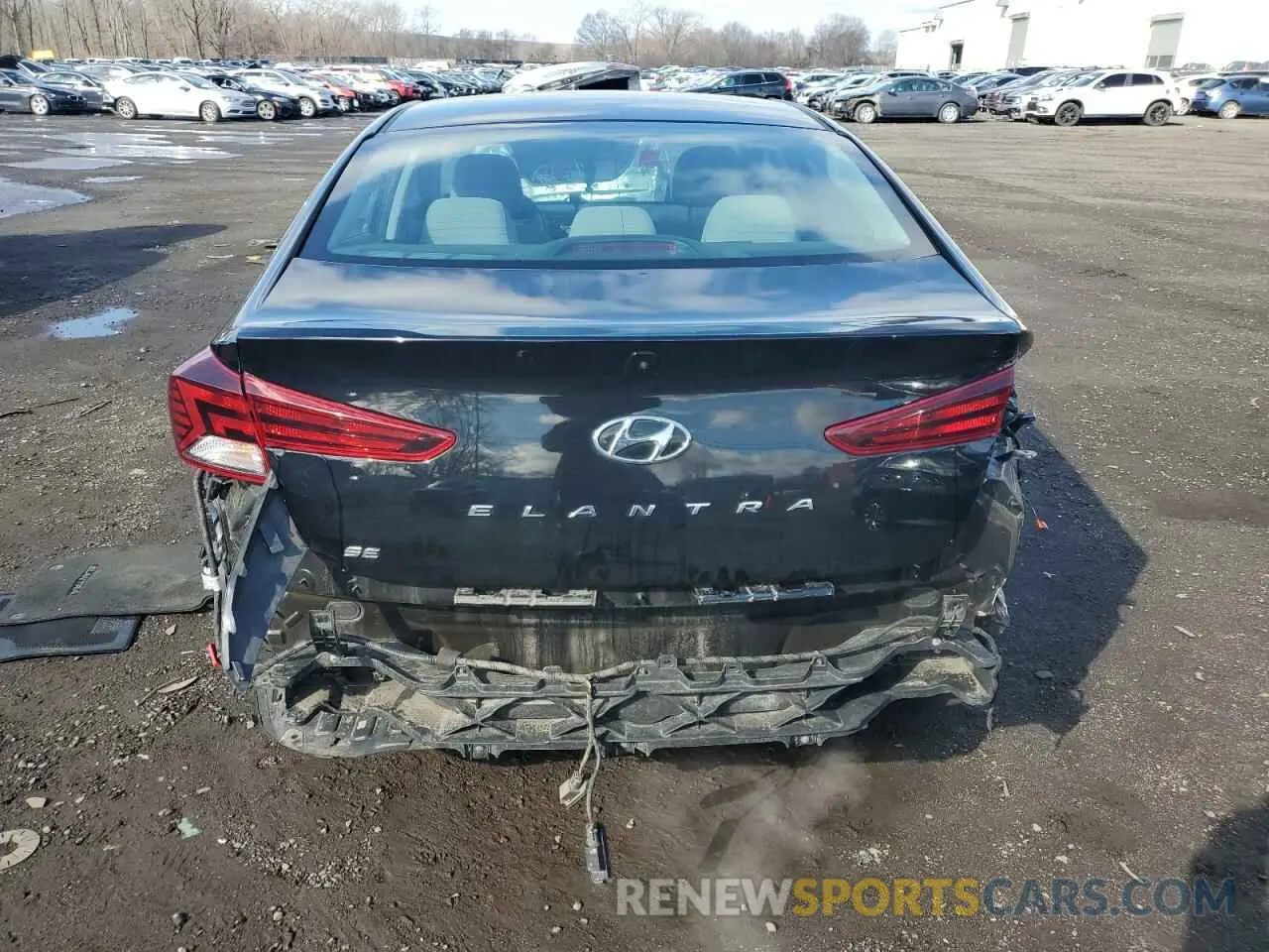 6 fotografías del automóvil dañado KMHD74LF9LU959605 HYUNDAI ELANTRA 2020