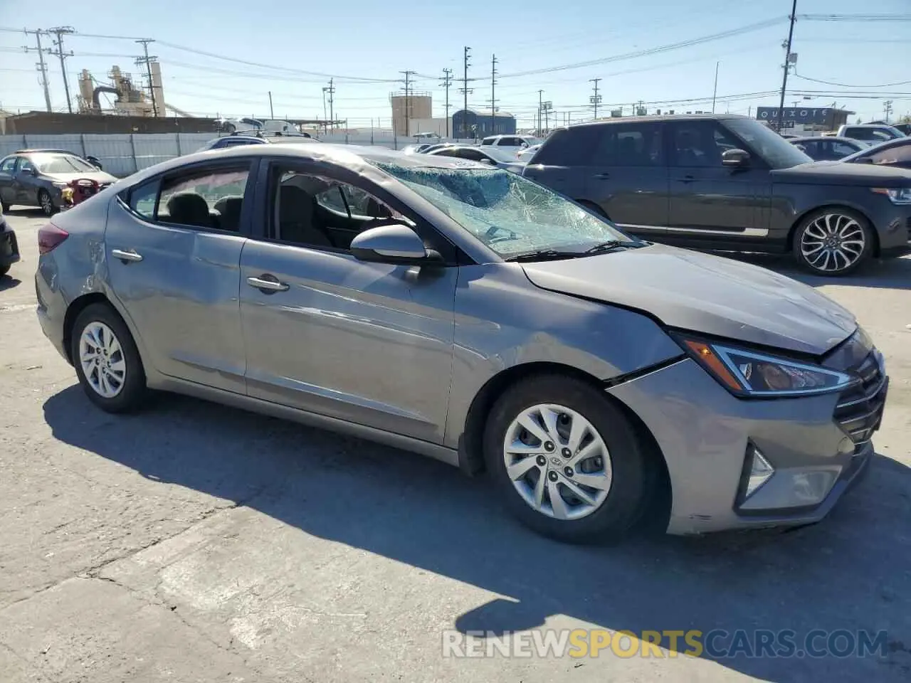 4 fotografías del automóvil dañado KMHD74LF9LU988425 HYUNDAI ELANTRA 2020
