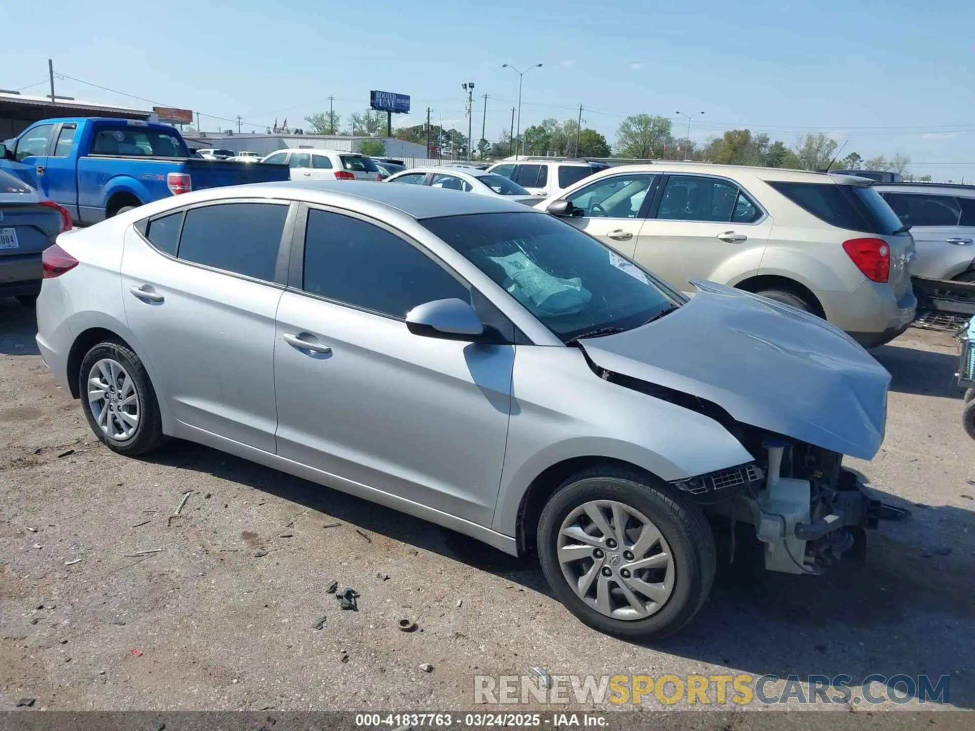 1 fotografías del automóvil dañado KMHD74LFXLU035366 HYUNDAI ELANTRA 2020