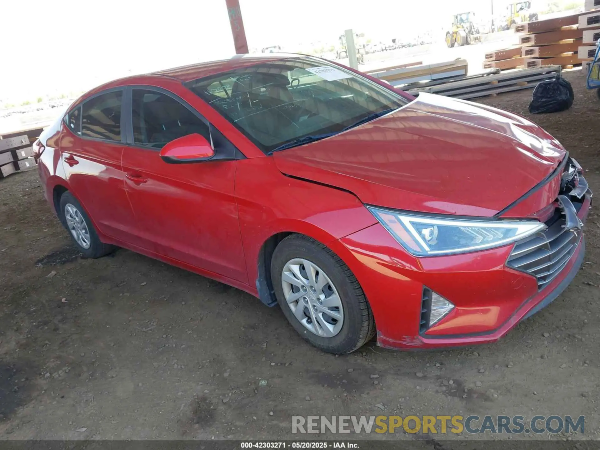 1 fotografías del automóvil dañado KMHD74LFXLU106260 HYUNDAI ELANTRA 2020