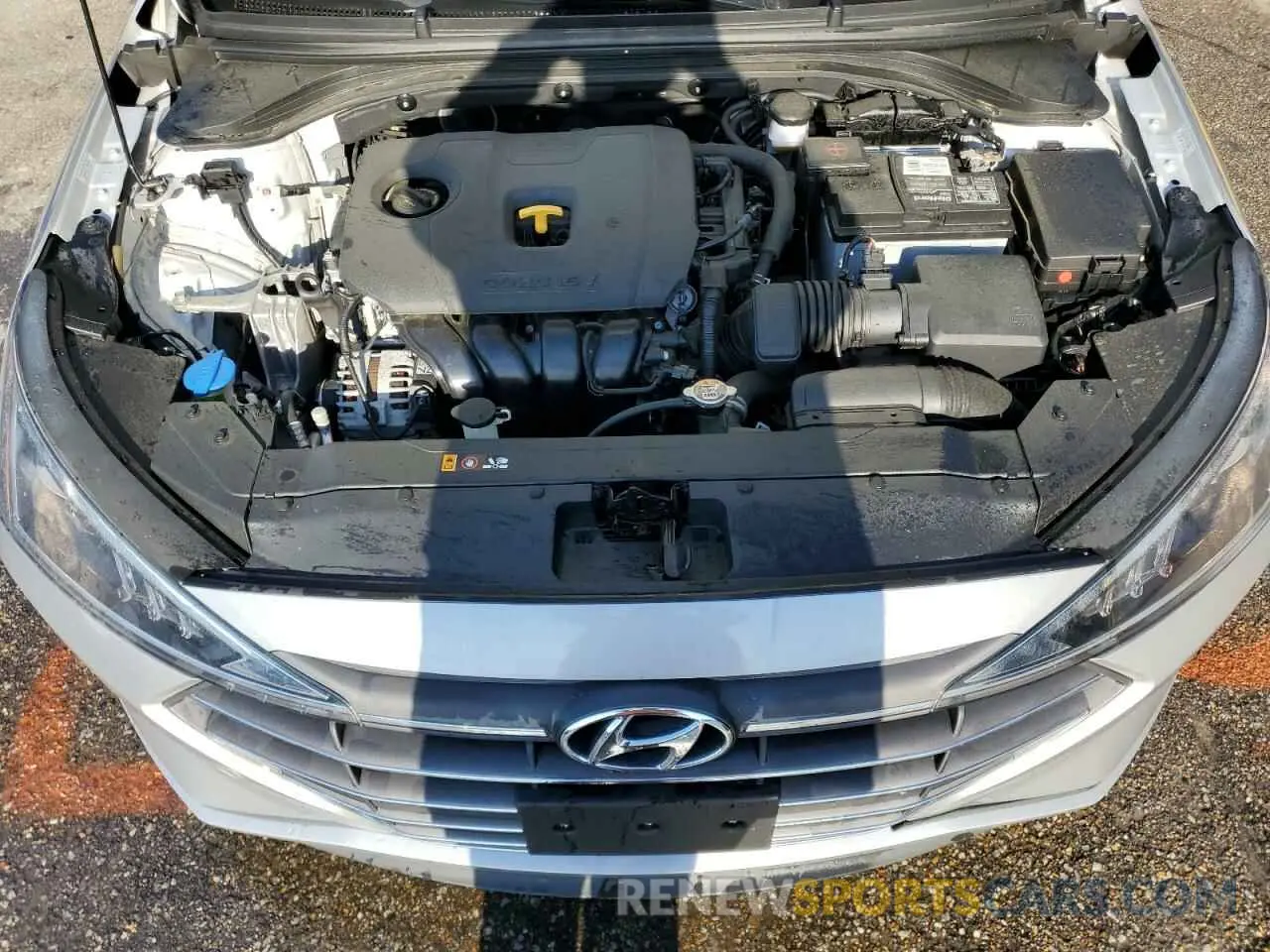 11 fotografías del automóvil dañado KMHD74LFXLU940318 HYUNDAI ELANTRA 2020