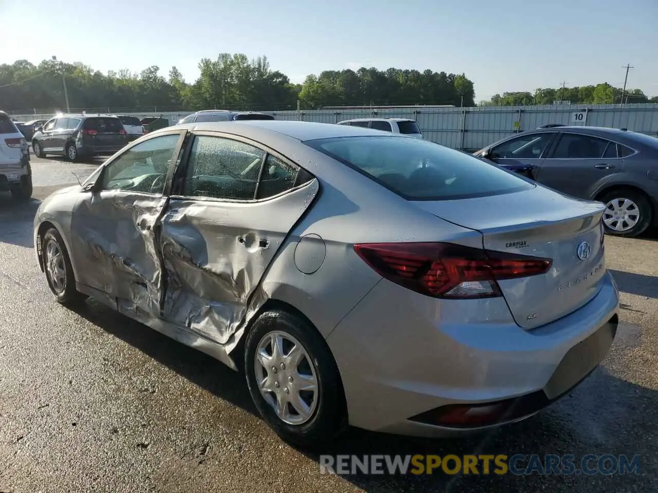 2 fotografías del automóvil dañado KMHD74LFXLU940318 HYUNDAI ELANTRA 2020