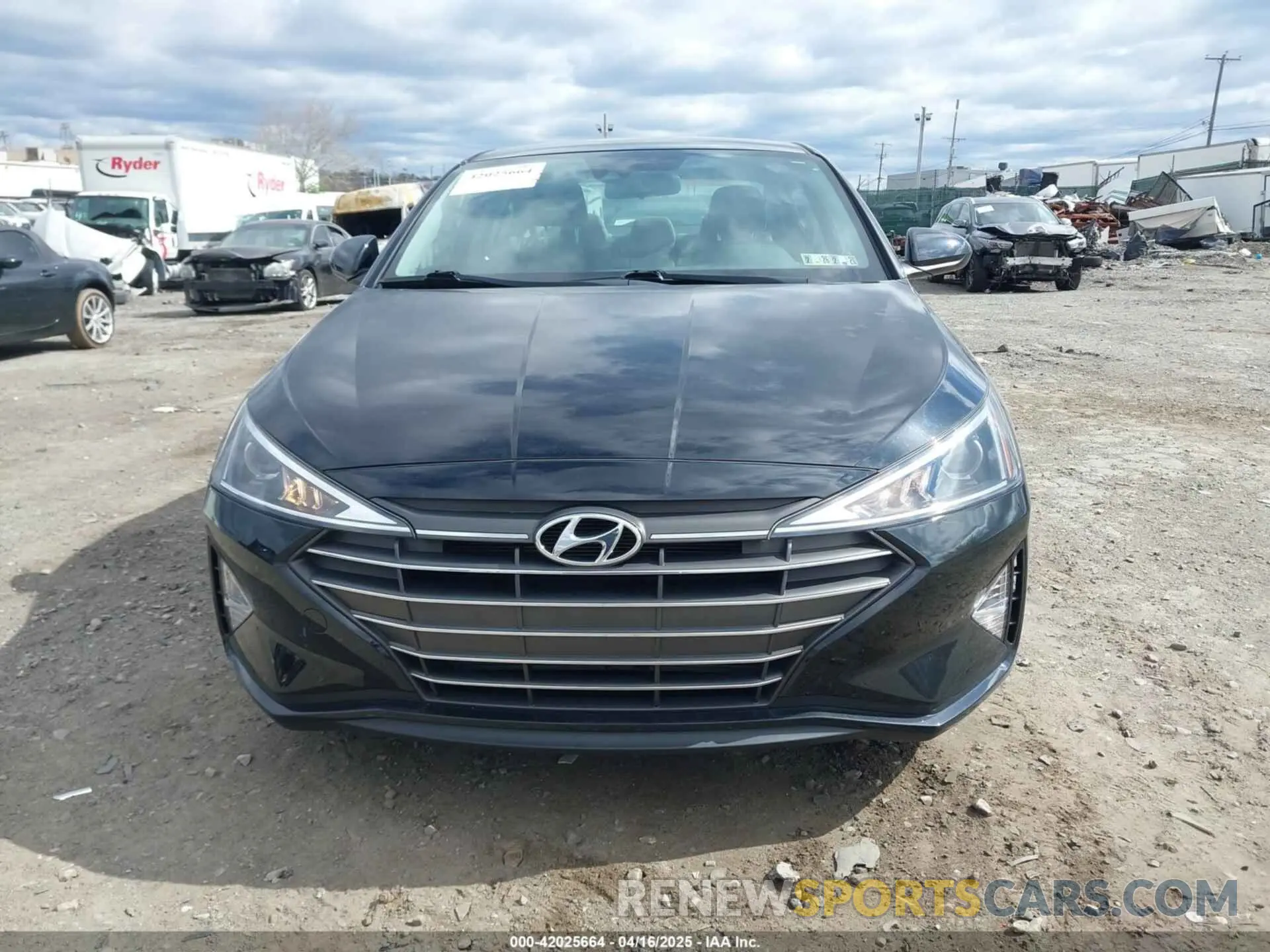 11 fotografías del automóvil dañado KMHD74LFXLU994444 HYUNDAI ELANTRA 2020