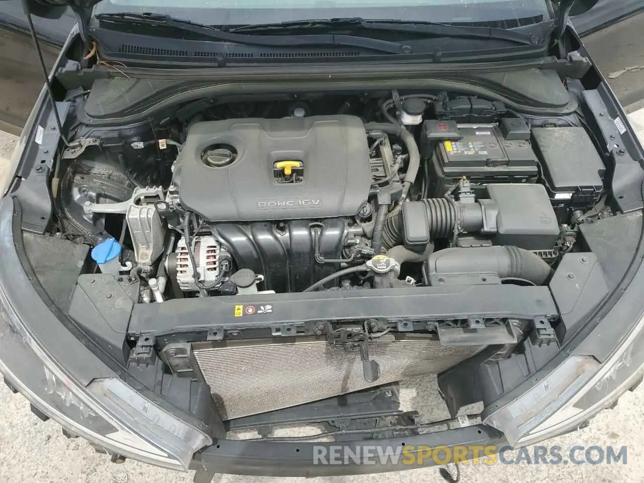 11 fotografías del automóvil dañado KMHD84LF0LU013227 HYUNDAI ELANTRA 2020