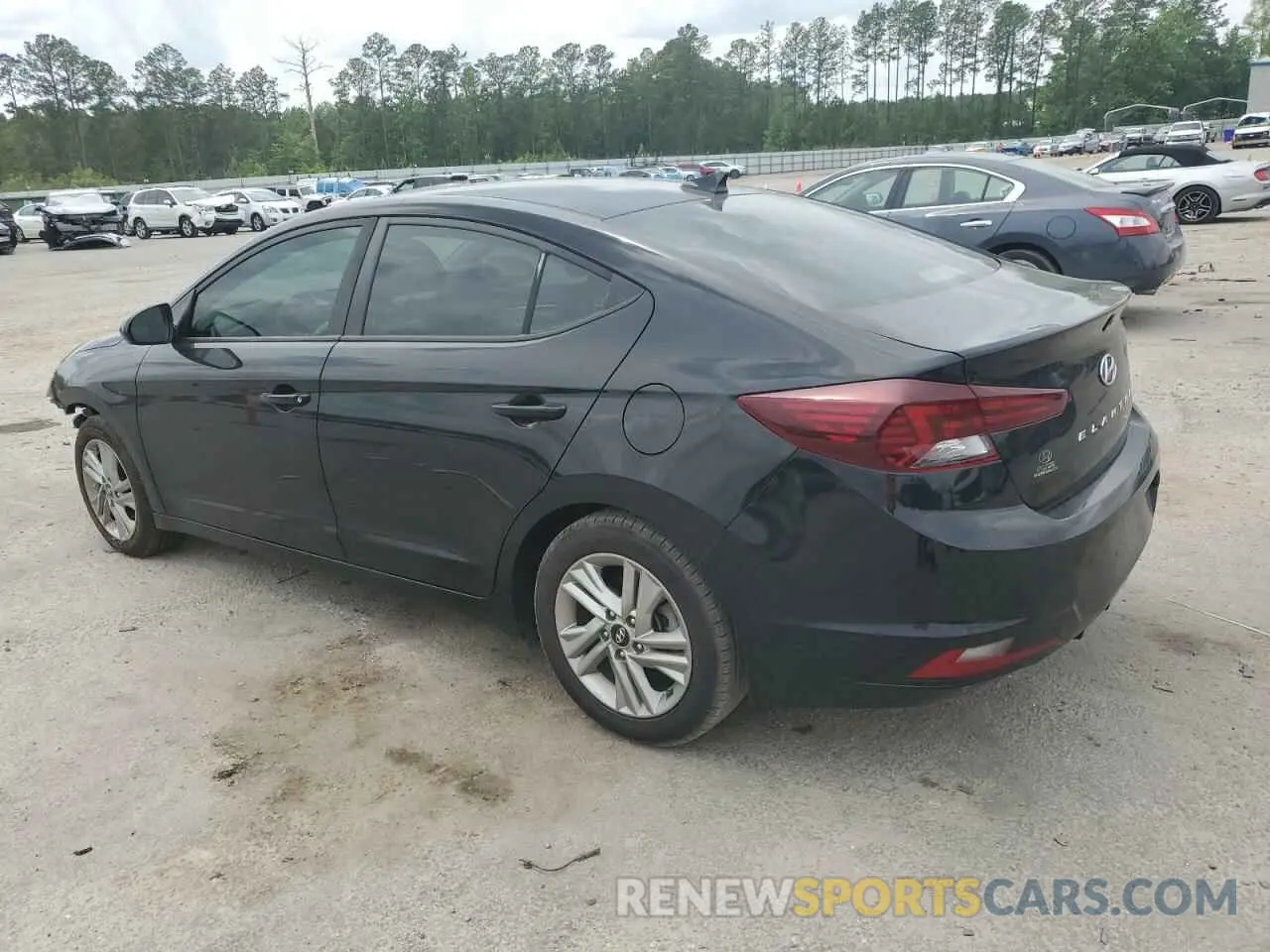 2 fotografías del automóvil dañado KMHD84LF0LU013227 HYUNDAI ELANTRA 2020