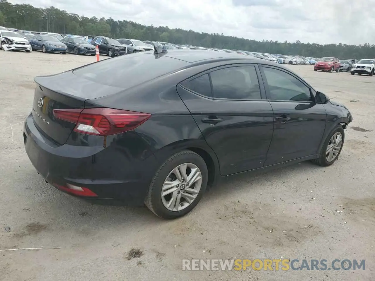 3 fotografías del automóvil dañado KMHD84LF0LU013227 HYUNDAI ELANTRA 2020