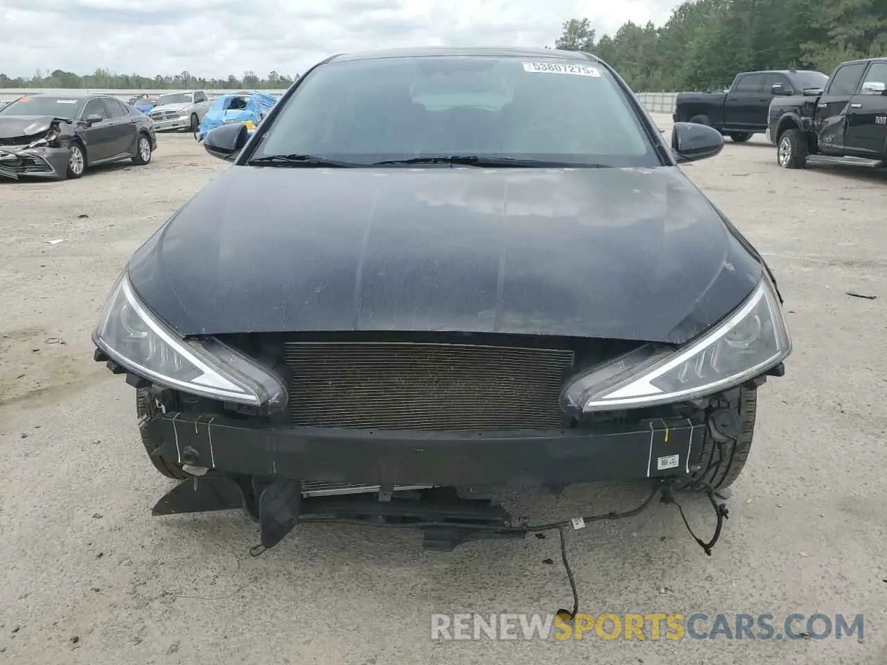 5 fotografías del automóvil dañado KMHD84LF0LU013227 HYUNDAI ELANTRA 2020