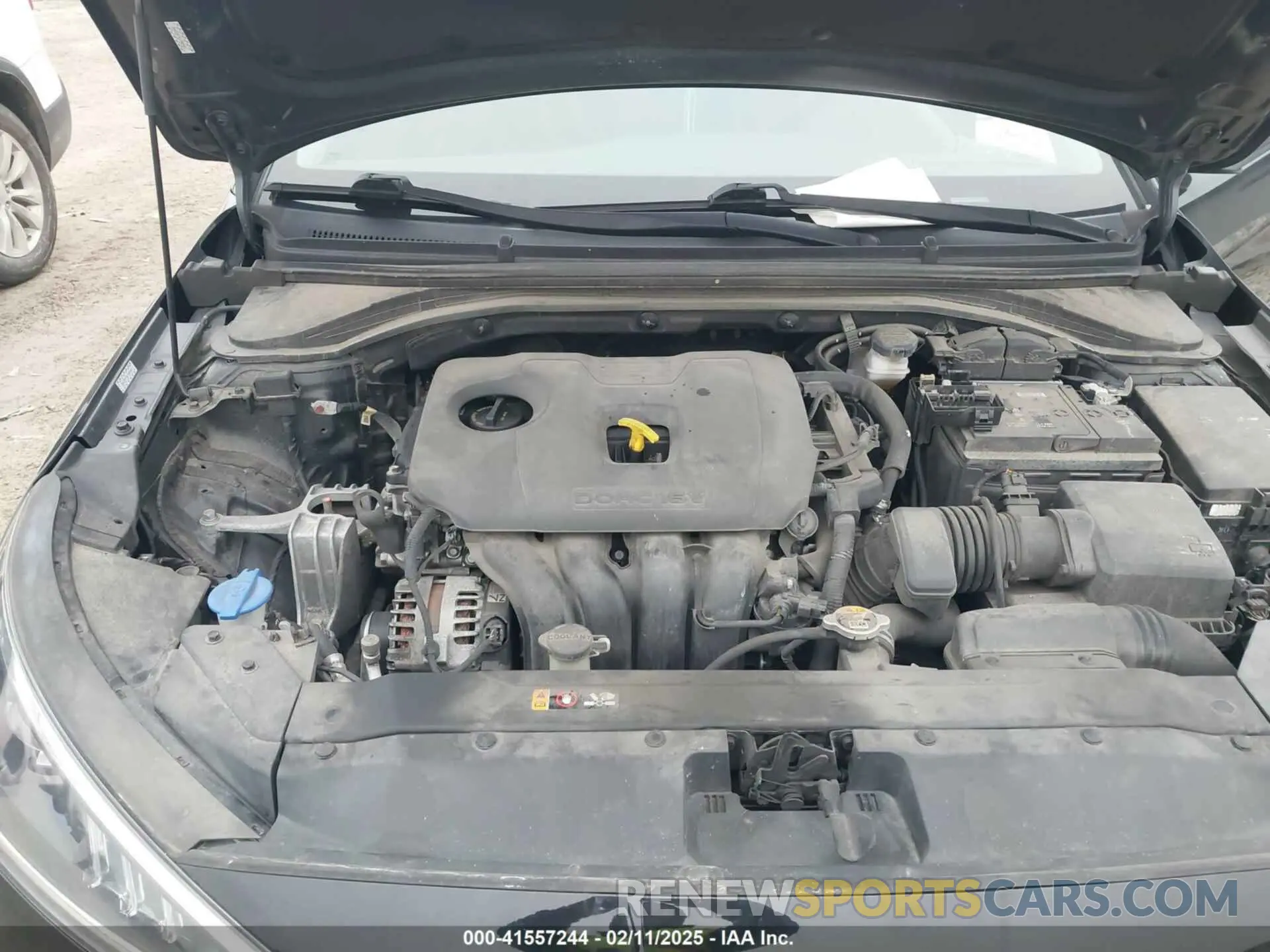 10 fotografías del automóvil dañado KMHD84LF0LU022493 HYUNDAI ELANTRA 2020