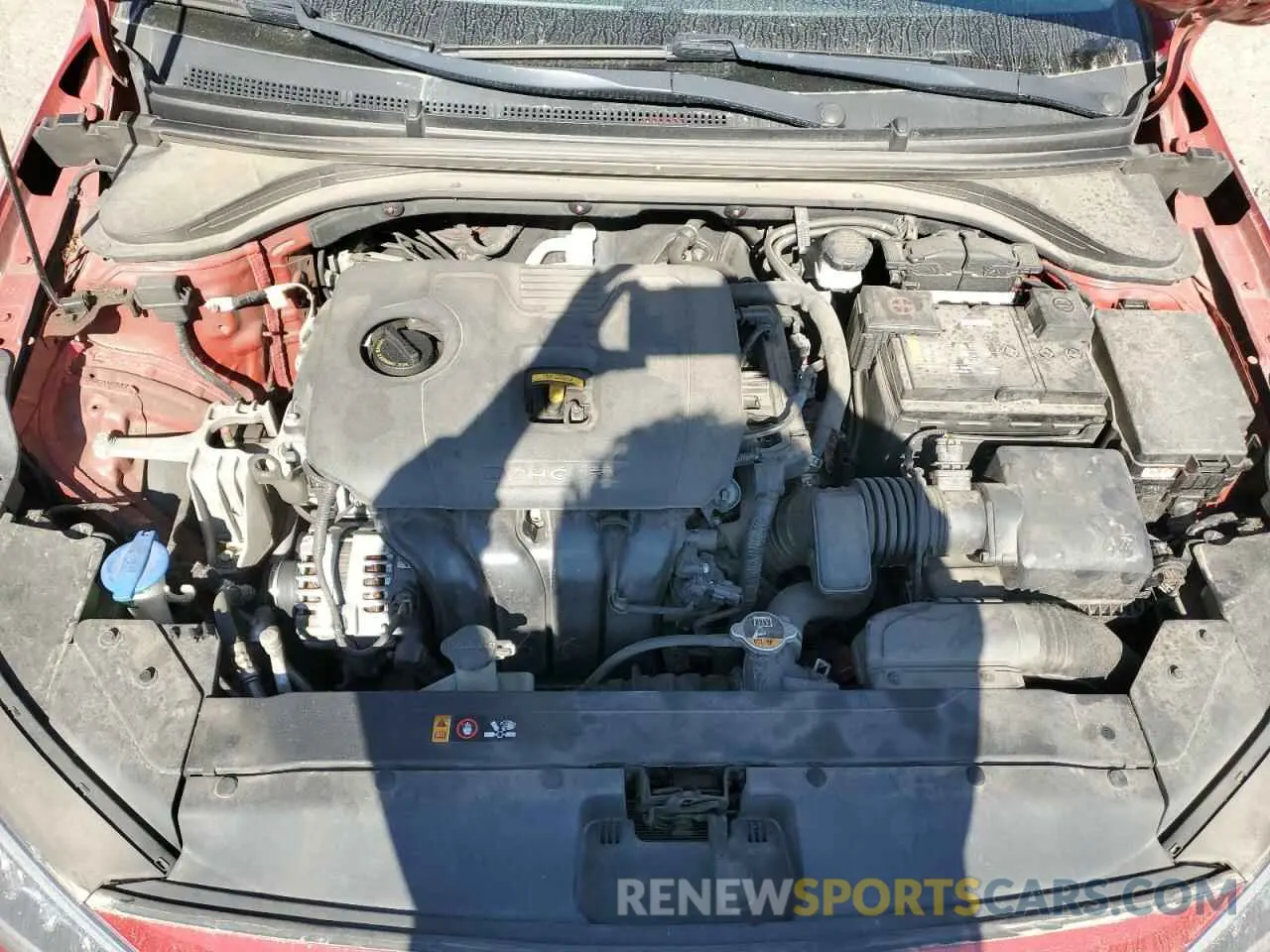 11 fotografías del automóvil dañado KMHD84LF0LU034465 HYUNDAI ELANTRA 2020