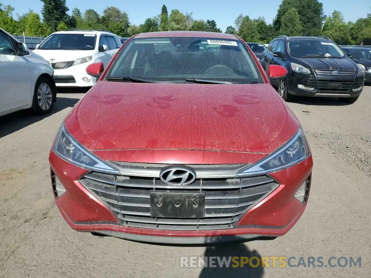 5 fotografías del automóvil dañado KMHD84LF0LU034465 HYUNDAI ELANTRA 2020