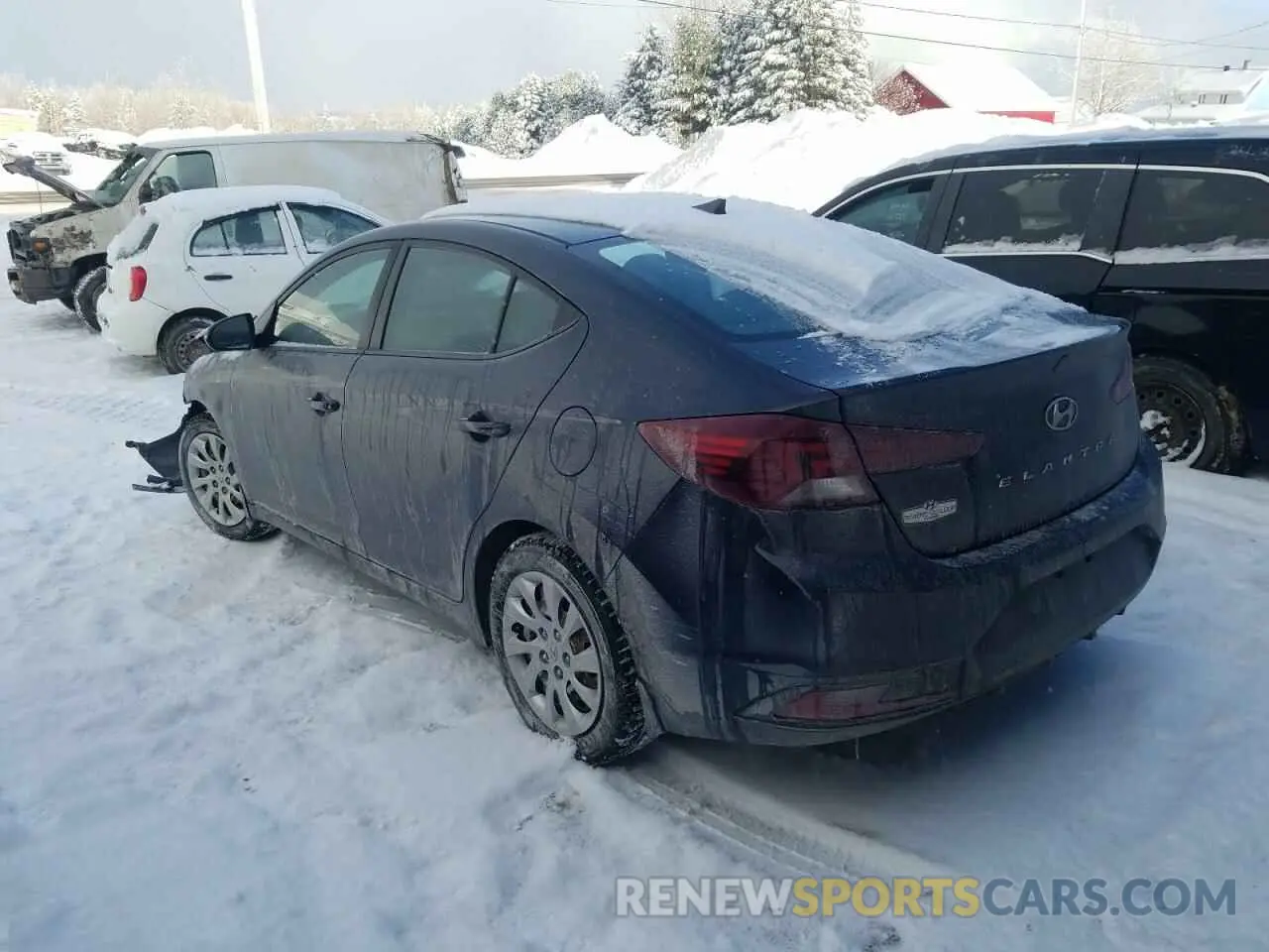 2 fotografías del automóvil dañado KMHD84LF1LU946599 HYUNDAI ELANTRA 2020
