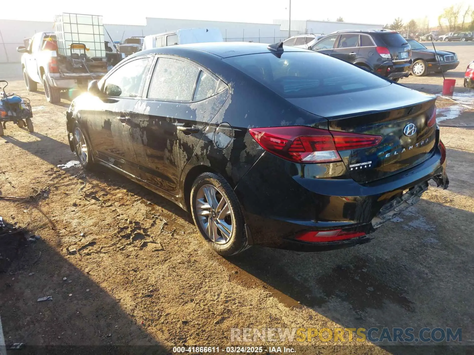 3 fotografías del automóvil dañado KMHD84LF1LU956131 HYUNDAI ELANTRA 2020