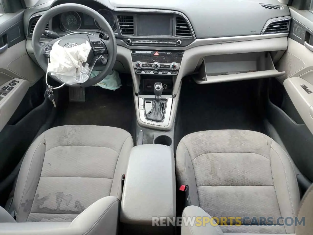 8 fotografías del automóvil dañado KMHD84LF1LU988366 HYUNDAI ELANTRA 2020