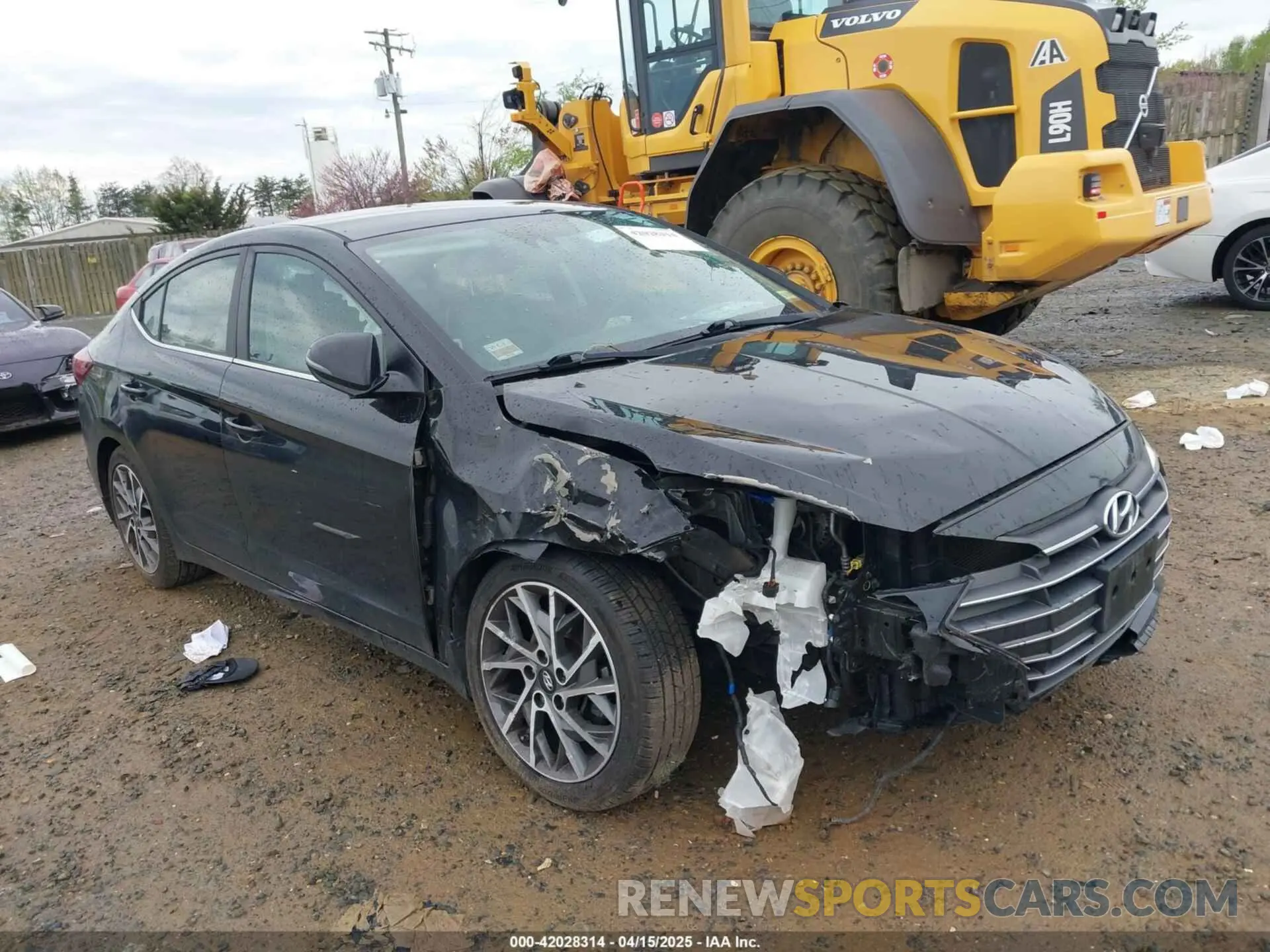 1 fotografías del automóvil dañado KMHD84LF2LU057469 HYUNDAI ELANTRA 2020